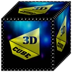 3d yellow android application logo